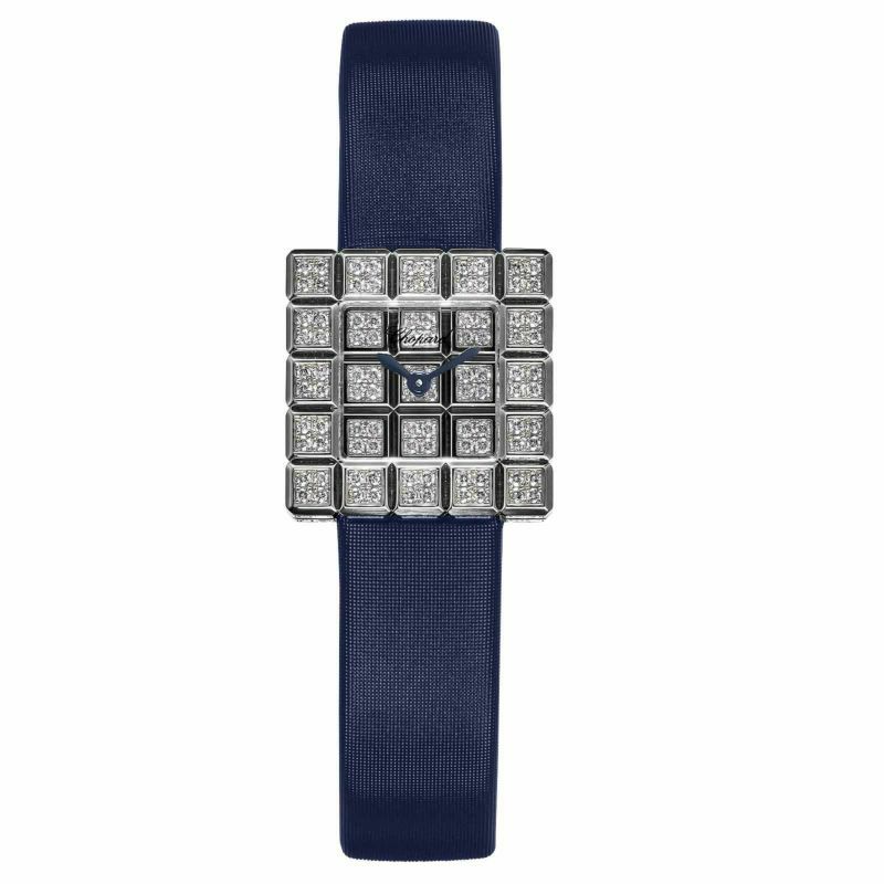 【Chopard】ショパール アイスキューブ ビーマッド クオーツ 腕時計 プラスチック レッド 4Pダイヤ 12/7780/ok00707ng