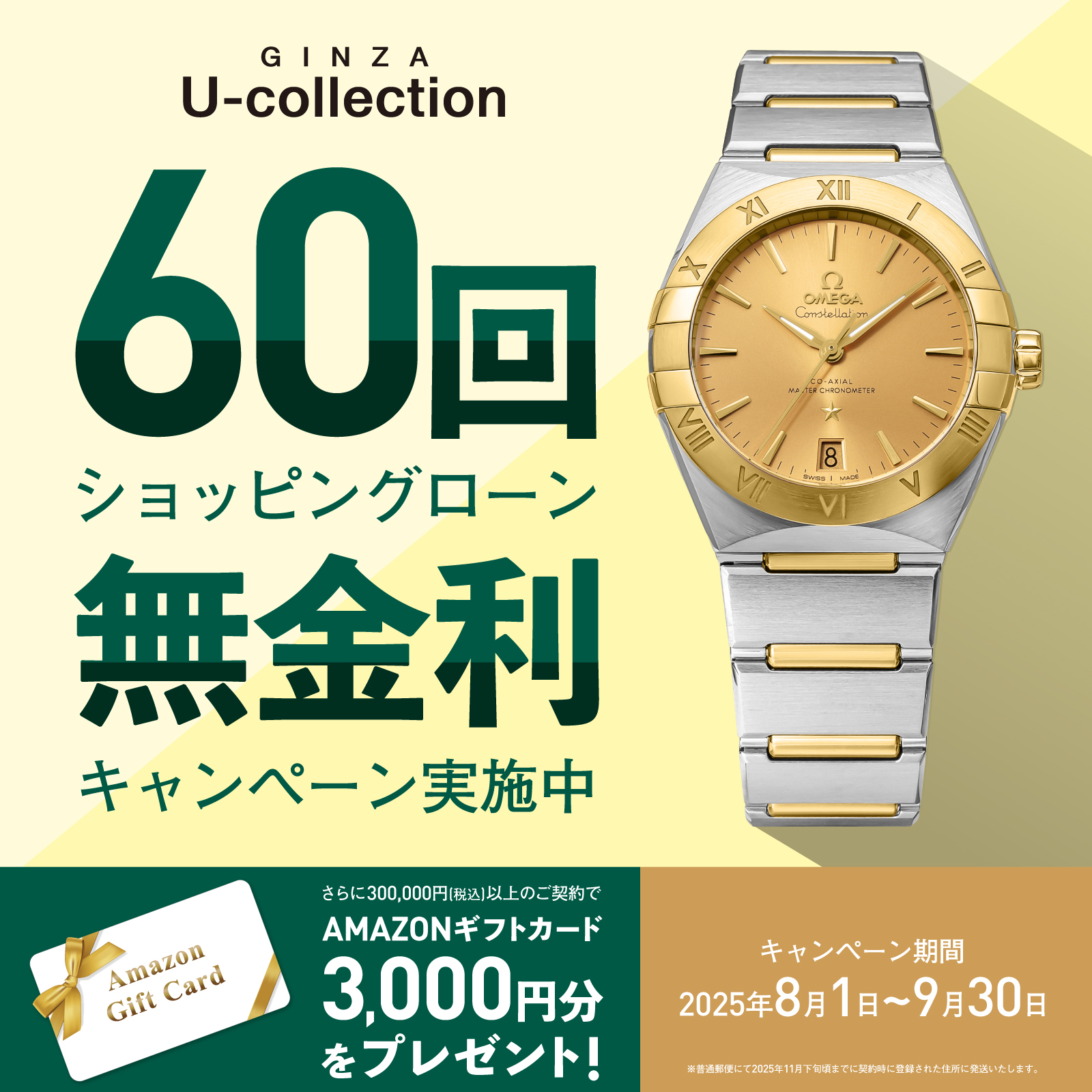 ショッピングローン60回無金利キャンペーン