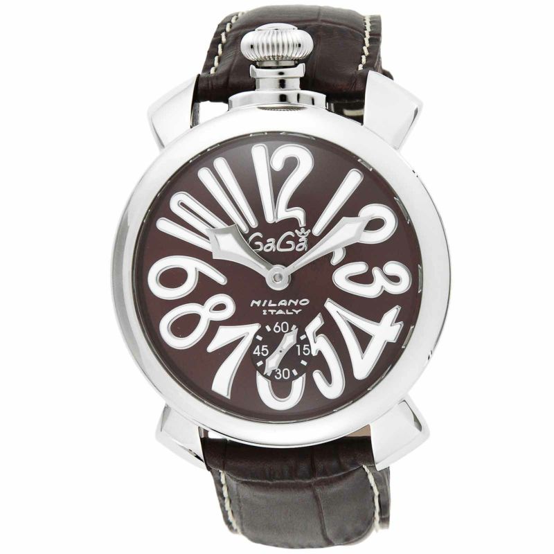 ガガミラノ MANUALE 48MM 腕時計 GAG-501013S-DBR 2年-