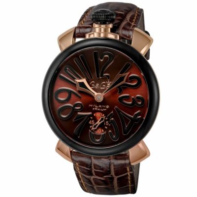 ガガミラノ MANUALE 48MM 腕時計 GAG-501204S-BRW  2年