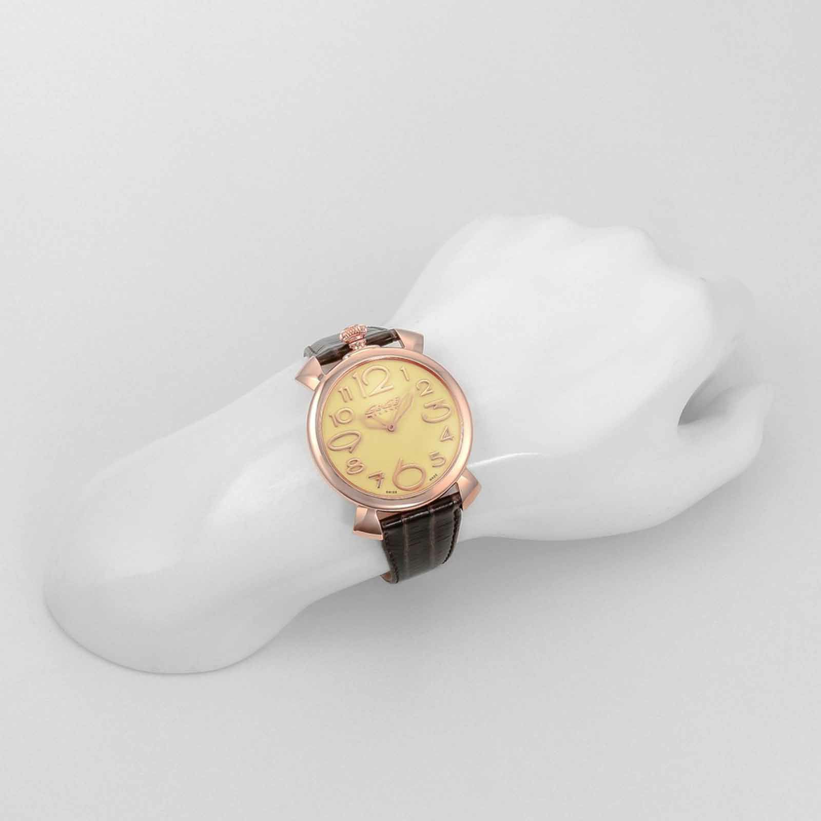 GaGaMILANO ガガミラノ 【OUTLET：展示品】マヌアーレ シン 46MM / 5091.05-DBR-N