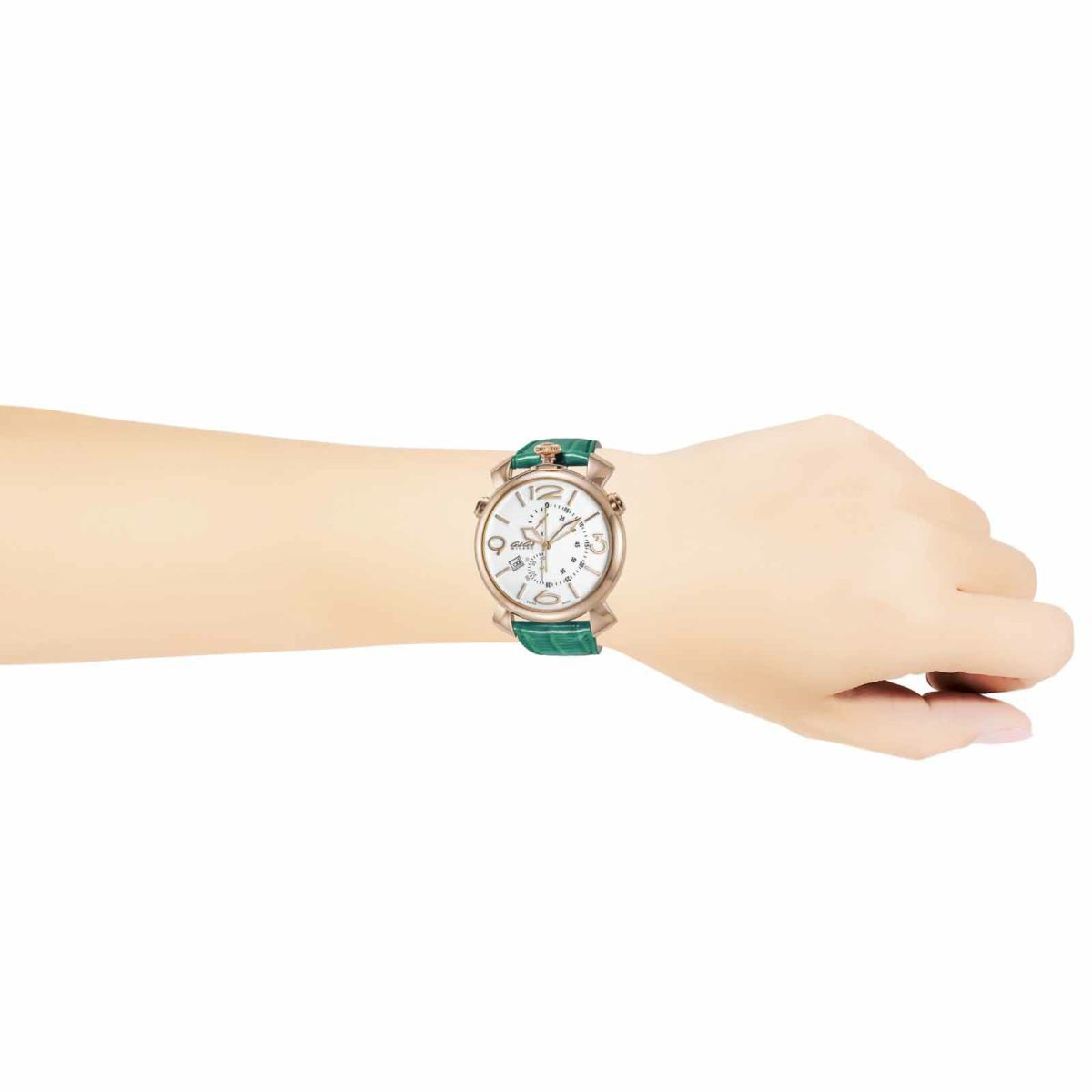 GaGaMILANO ガガミラノ 【OUTLET：展示品】シン クロノ 46MM / 5098.01GRN-NEW