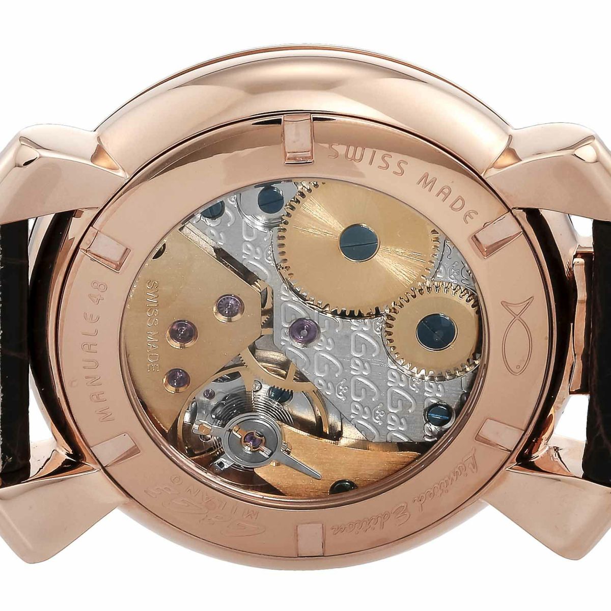 GaGaMILANO ガガミラノ 【OUTLET：展示品】マヌアーレ シン 48MM / 5211MIR01-BRW