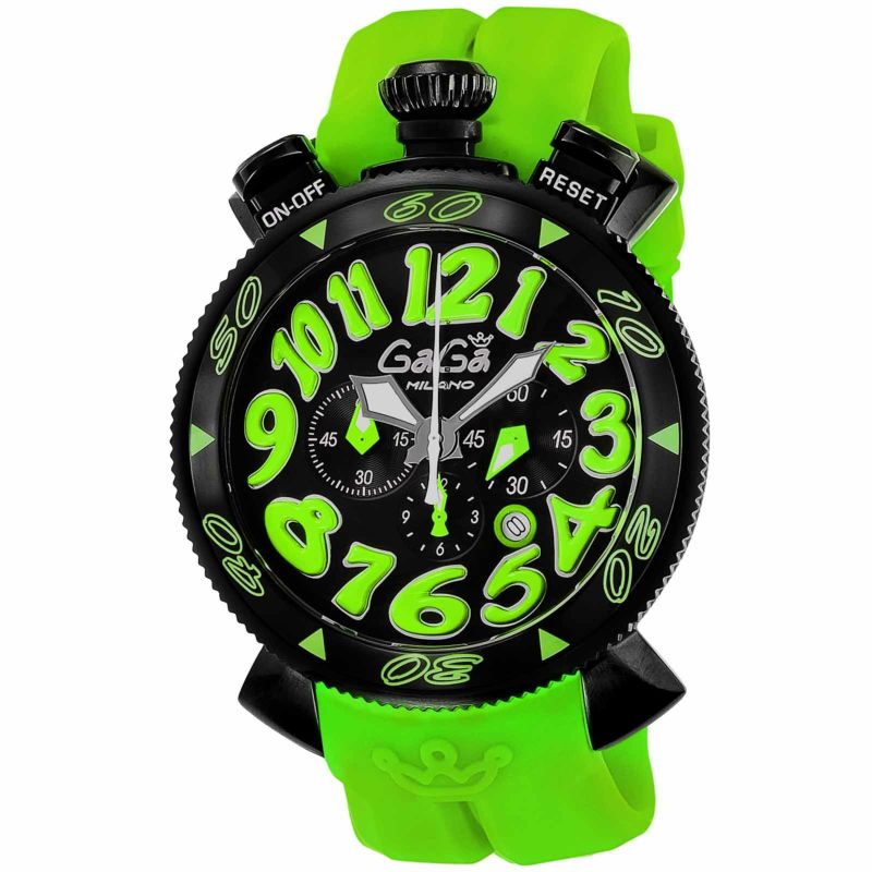 GaGaMILANO ガガミラノ 【OUTLET：展示品】クロノ 48MM / 6054.2-GRNRUBBER