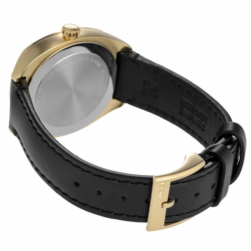 全品無料グッチ GUCCI 腕時計 レディース YA142408 クォーツ ブラック ブラック 女性用