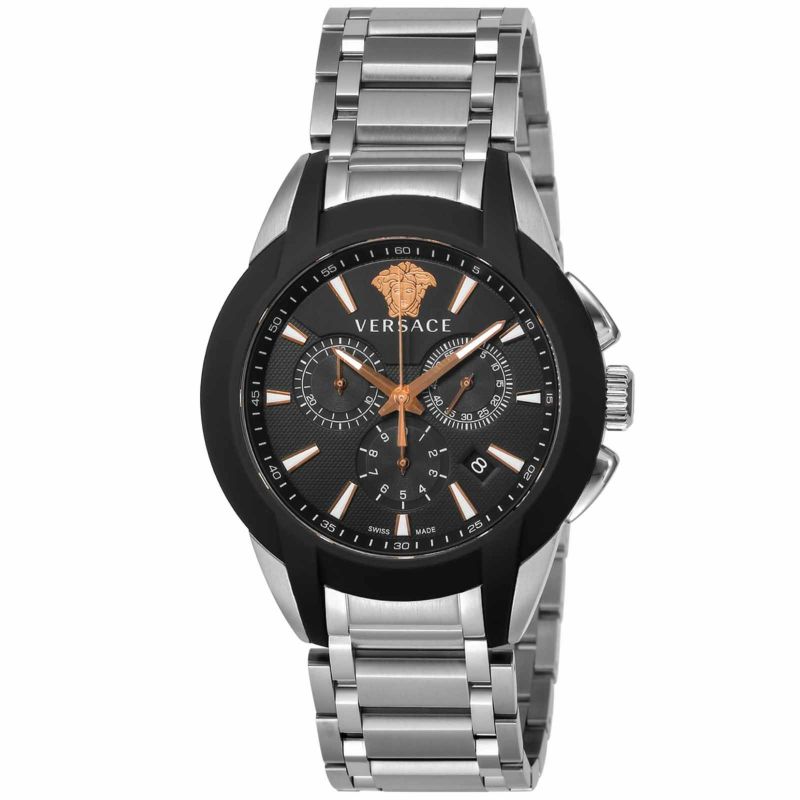 クオーツ防水機能ヴェルサーチェ ＣＨＡＲＡＣＴＥＲ　ＣＨＲＯＮＯ 腕時計 VS-VEM800418  2年