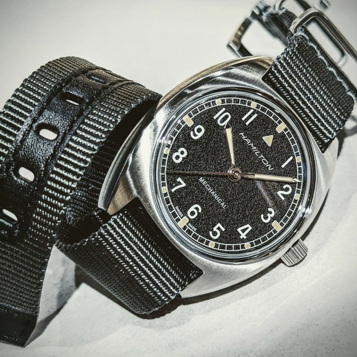 HAMILTON ハミルトン Three Hands Retro Silver head / H76419931