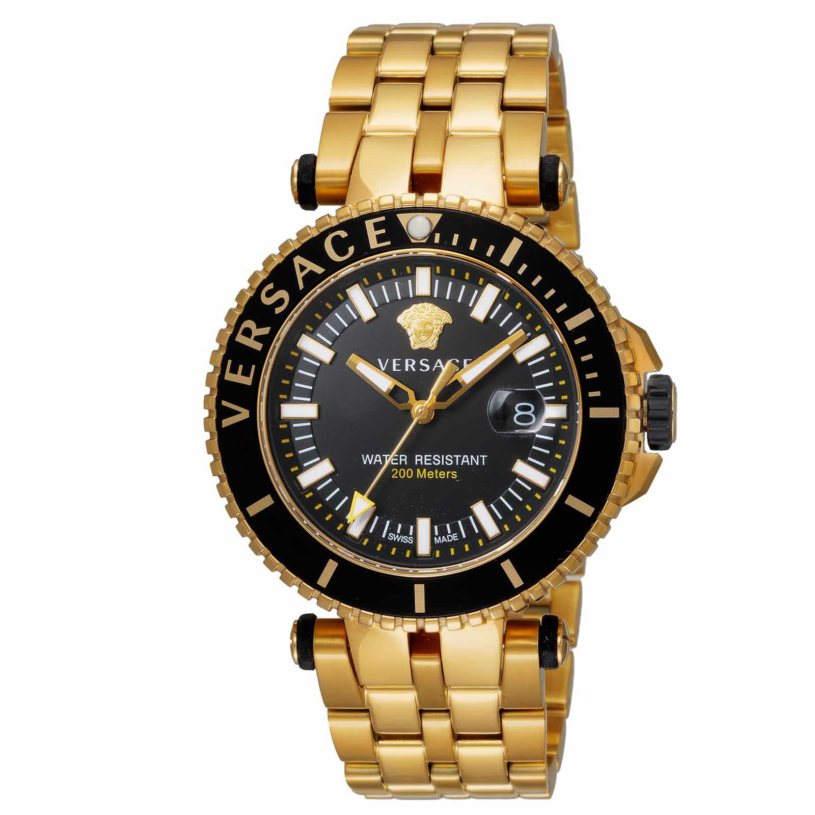 時計 VERSACE V-Race GMT ALARM VERSACE V-RACE GMT ALARM 時計 Versace V-Race Black Dial Men's GMT