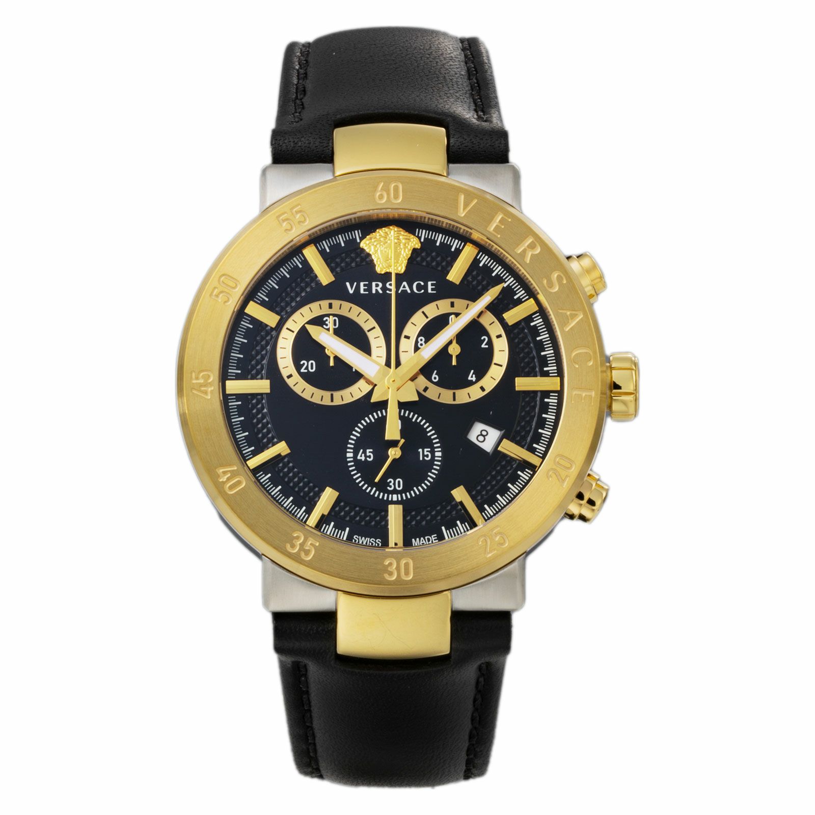 VERSACE V-RACE DUALTIME 時計 46MM - メルカリ