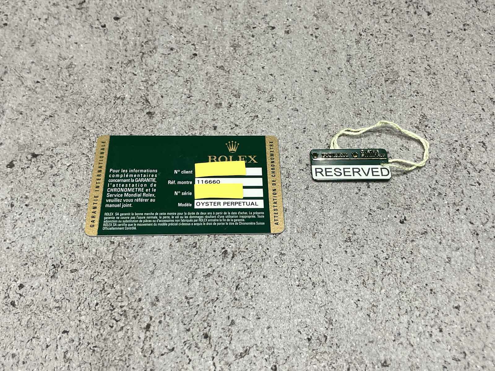 ROLEX ロレックス シードゥエラー　ディープシー  / 116660（中古）<br>シリアル  V品番<br>保証書日付  2009/2/14