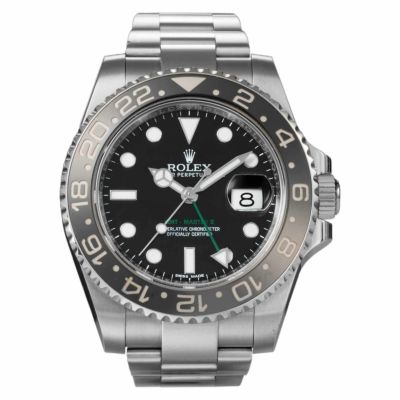 ROLEX ロレックス GMTマスターⅡ  / 116710LN（中古）<br>シリアル  ランダム品番<br>保証書日付  2014/1/6