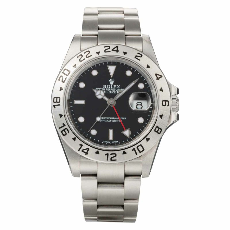 ROLEX ロレックス エクスプローラーⅡ  / 16570BLK（中古）<br>シリアル  P品番<br>保証書日付  ー