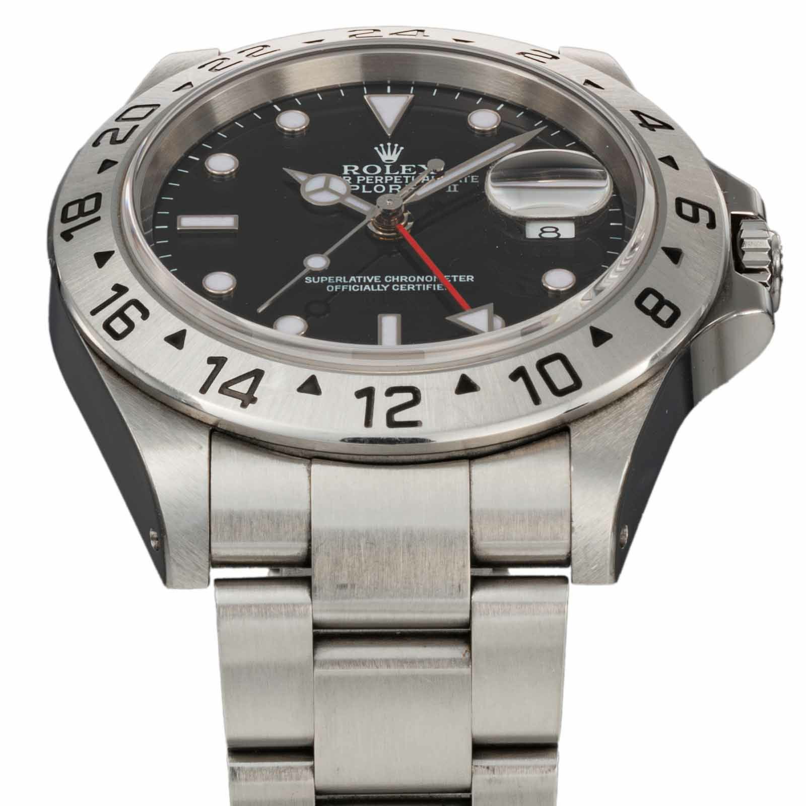 ROLEX ロレックス エクスプローラーⅡ  / 16570BLK（中古）<br>シリアル  P品番<br>保証書日付  ー