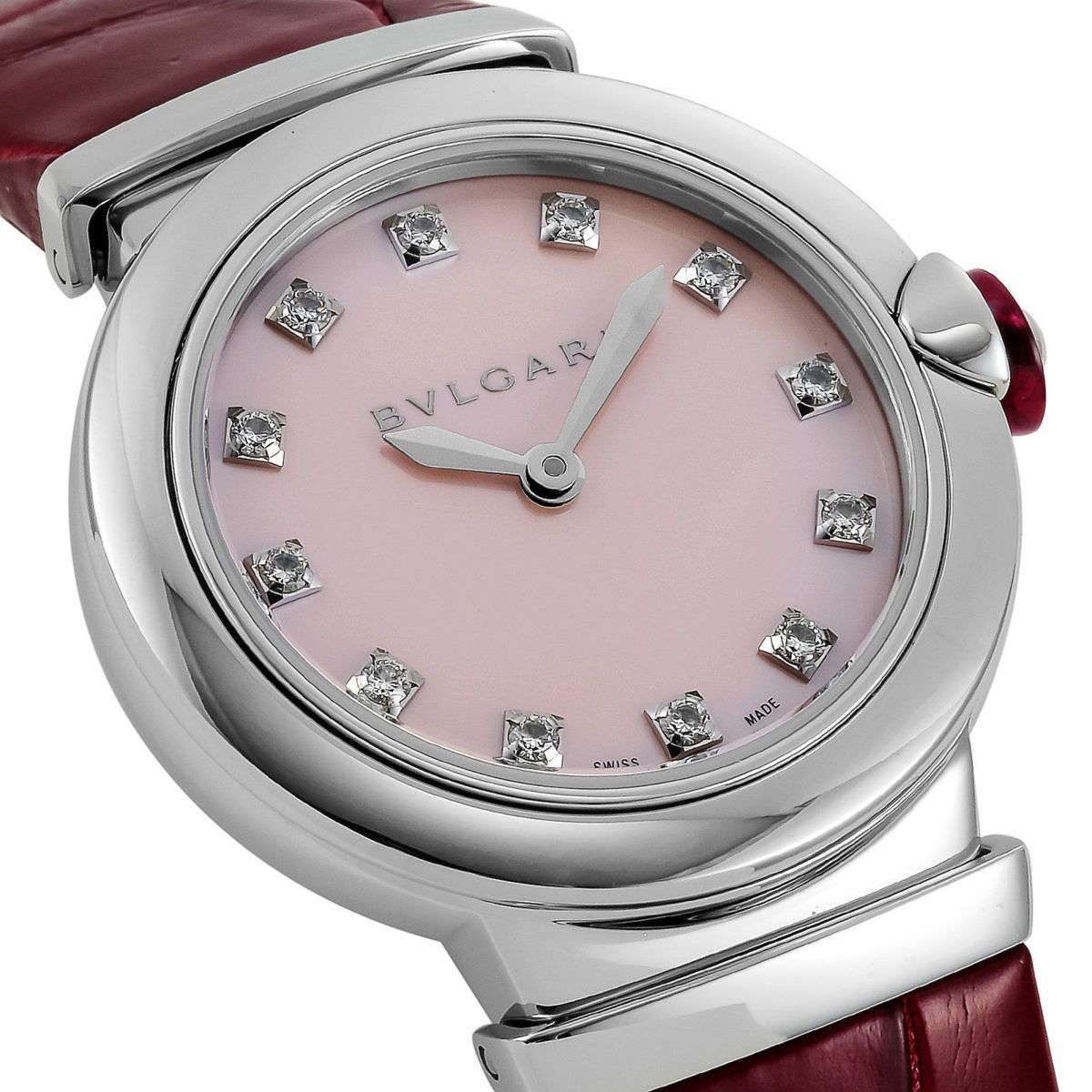 BVLGARIブルガリ 【OUTLET】 ルチェア / LU28C2SL/12<br>小傷あり<br>付属品なし<br>（箱無し/ベルト裏一部着色）