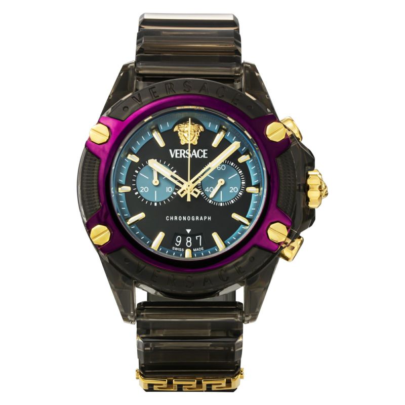 VERSACE ロコ ティテル ノスリフ フラ 【関税込】 VERSACE /ヴェルサーチ】から「Vロゴアクセント フラップ