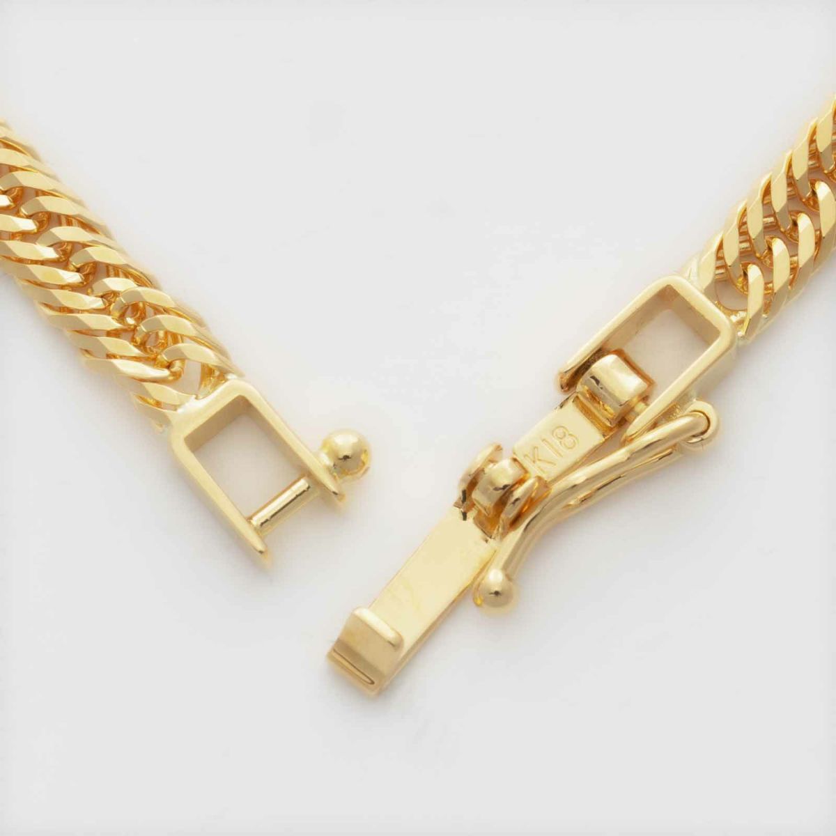 KIHEI 喜平<br>18金 イエローゴールド 12面トリプル 18cm 5g ブレスレット / KHI-K18-12T-18-5