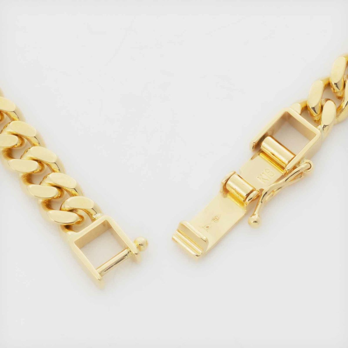 KIHEI 喜平<br>18金 イエローゴールド 2面シングル 20cm 20g ブレスレット / KHI-K18-2S-20-20