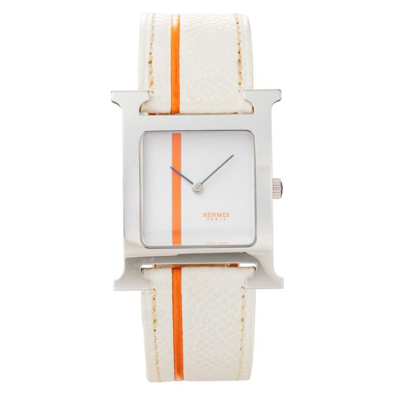 Hウォッチ HH1.510 エルメス HERMES レディース エルメス Hウォッチ HH1.510 ホワイト ユニセックス 時計 【中古